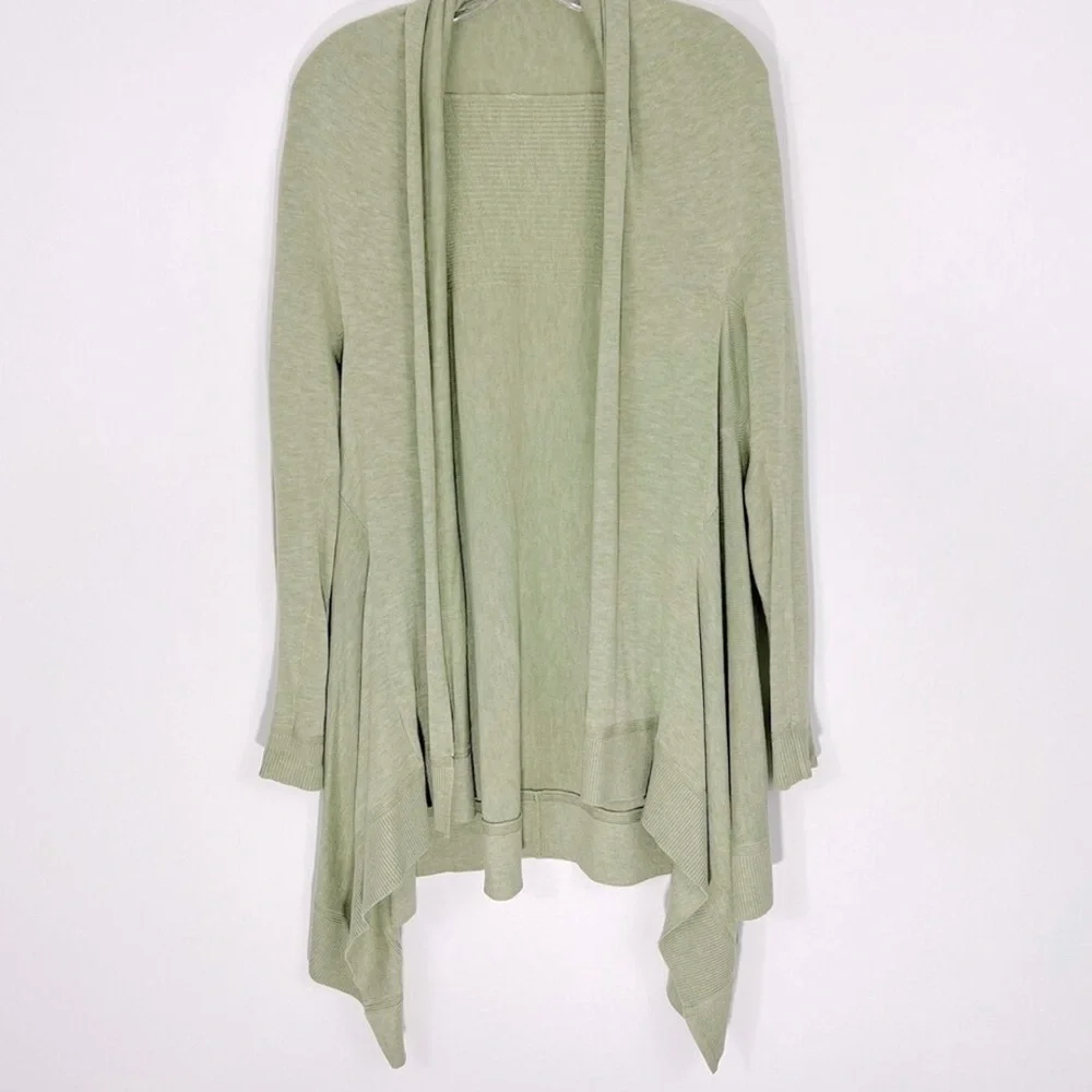 Lululemon Cashlu Knit Wrap Cardigan in Heathered Rosemary Green SzXS/S